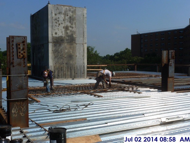 Building rebar mats for Stair -4 (3rd Floor) Facing North-East (800x600)